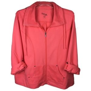 High Fifth Women Knit Jacket Pink Plus Size 3X